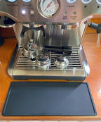 Silicone Tamping Mat Non-Slip Tamper Mat Espresso Tamping Mat for Barista Food Grade Tamping Pad Long 5” x 12” Black - Image 2