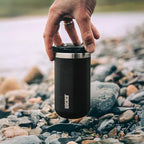 WACACO Octaroma Lungo Vacuum Insulated Coffee Mug, Double-wall Stainless Steel Travel Tumbler With Drinking Lid, 10 fl oz(300ml), Ceramic Black - Image 5