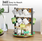 KLM Wood Coffee Mug Holder,Mug Display Organizer - Image 2