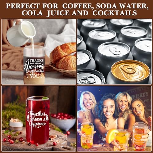 6 Set Employee Appreciation Gifts Glass Cups, Inspirational Style - Image 4