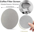 51/53/58mm Stainless Steel Espresso Puck Screen Reusable Coffee Filter Mesh, 1.7mm Thick For E61 & Home Espresso Machines(51mm 1pc) - Image 4