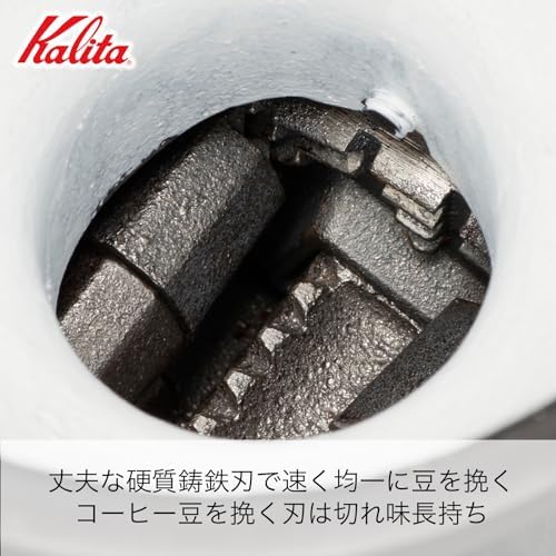 Kalita Coffee Mill, Cast Hand Grinding, Manual Diamond Mill, Black, N #42138 Antique Coffee Grinder, Adjustable Grinder, With Lid, Coffee Shop, Cafe - Image 4