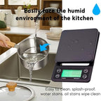 Coffee Scale with Timer, 0.1g Precision Digital Coffee Espresso Scale for Pour Over, Coffee Bean Weighing, Barista Brewing with Waterproof Cover, 5kg Capacity - Image 4