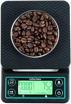 Coffee Gator Gooseneck Kettle 40oz Stainless Steel for Pour Over and Coffee Scale 0.1 Precision with Timer - Image 3