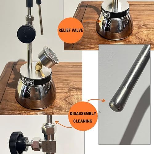 Steam Boiling Water Frothing Machine,Outdoor Milk Frother with 3-Hole Nozzle, Air Pressure Gauge, Air Pressure Gauge, Stainless Steel Kettle, Open Flame and Induction Hob Heating - Image 6