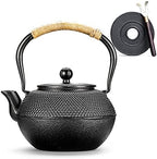 Cast Iron teapot,Classic Tea Kettle,Tetsubin Japanese Cast Iron Teapot Cup Set Tea Kettle Maker Tetsubin with Kettle Fork and Kettle Mat(Size:1200ml) by Unknown