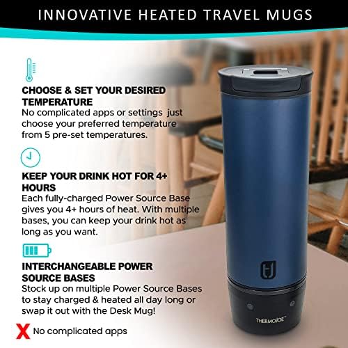 Thermojoe 16 Oz. Rechargeable Heated Smart Travel Mug for Coffee and Tea with Temperature Control - Image 4