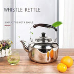 Stovetop Teapot Tea Kettle Whistling Kettle Stainless Steel Tea Kettle Stovetop Whistling Teapot With Ergonomic Handle Stove Top Tea Pot Whistle Kettle -10L - Image 2
