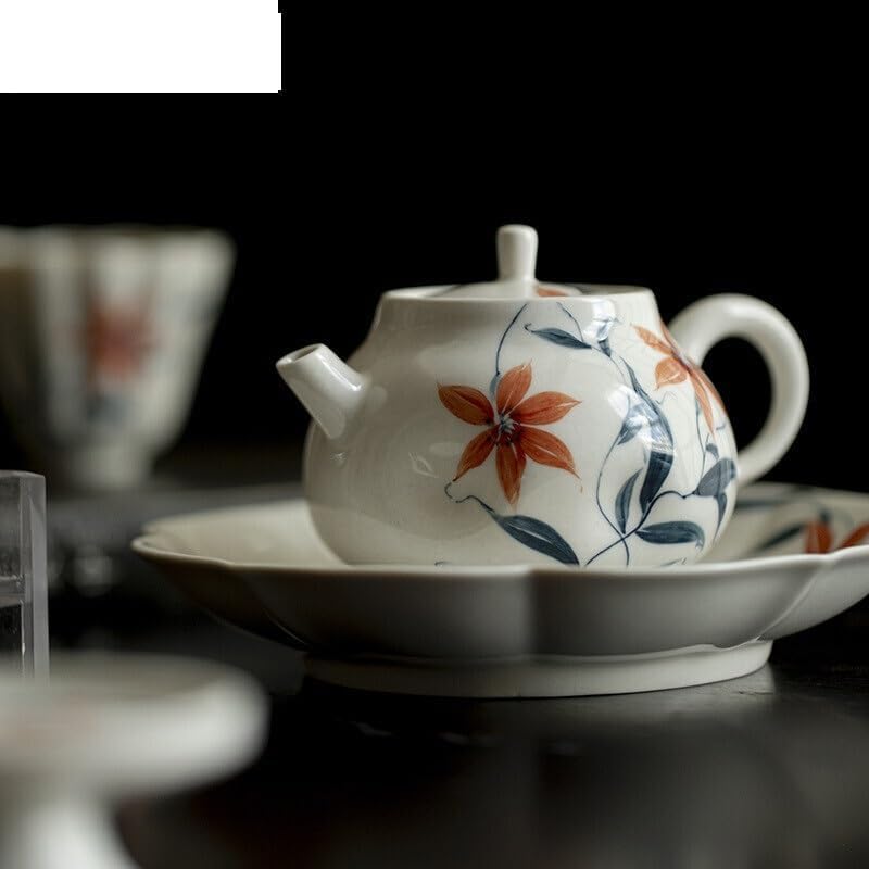 Tea Pots For Loose Tea 155ml Handmade Teapot Household Handpainted Teapot Ball Hole Filter Pot Tea Maker Kettle Tea Services Chinese Teapot Tea Infuser Pot - Image 6
