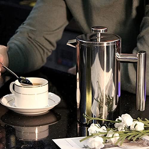 French Press Coffee Maker Stainless Steel Double Walled Insulated Coffee Maker Pot - Image 3