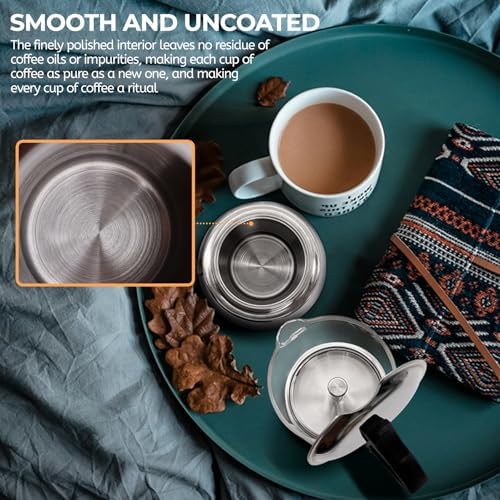 Clear Glass Moka Pot 6 Cup 350ml Stainless Steel Coffee Maker - Image 6
