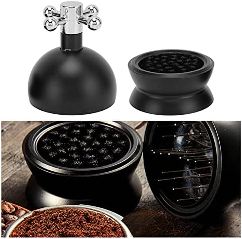 FLEXMAN Adjustable Coffee Distributor, 22 Needles Coffee Powder Distributor with Metal Rotating Handle Fixed Cove, Rofessional Espresso Coffee Powder Stirring Tool (51mm) - Image 5