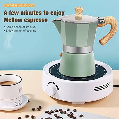 Aluminum Italian Espresso Machine Percolation Stove Burner Pot Coffee Moka Pot - Image 3