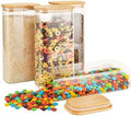 D2scrma 64oz/2Qt Rectangle Glass Storage Containers with Lids 4-Pack by Delicatedtoservicecustomer