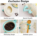 Sassy Canister With Attitude - Funny Ceramic Airtight Storage Canister for Coffee Sugar Tea, Unique Kitchen Decor & Housewarming Gift(Colorful) - Image 5