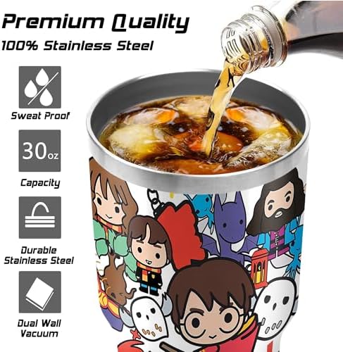 30 Oz Tumbler with Lid and Straw, Travel Coffee Mug Thermal Cups for Hot and Cold Drinks, Exquisite Stainless Steel Insulated Coffee Cup for Woman Girl - Image 4