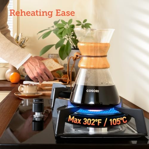 COSORI 1500W Electric Kettle & Pour Over Coffee Maker Bundle with Double Wall Stainless Steel Kettle Pot and 8 Cup Drip Coffee Brewer - Image 7