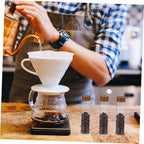 Coffee Bean Storage Tubes with Wooden Stand, 6 Glass Jars - Image 5