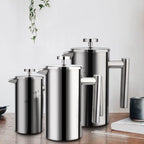 Coffee Maker French Press Stainless Steel Espresso Machine Double-Wall Insulated Tea Pot - Image 3