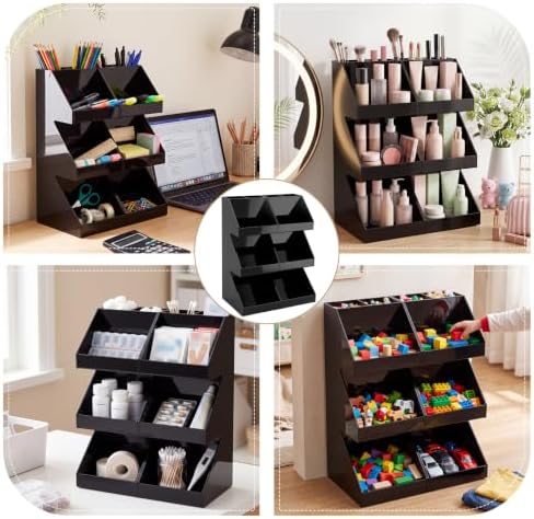 2 Pcs Acrylic Coffee Bar Organizer, Classic, 15.75 x 7.48 x 6.1 Inches - Image 6