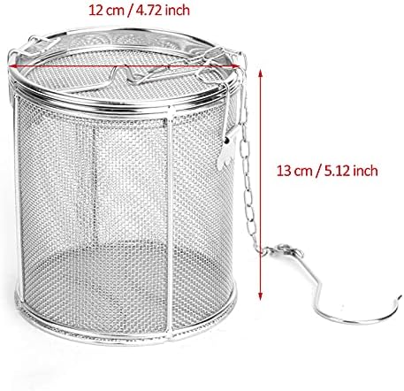 Luocute Stainless Steel Tea Balls Strainer with Chain Hook (stainless - Image 2