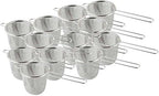 Nagao Tea Strainer, Deep Type, Double Layer, Small, Set of 12, 18-8 Stainless Steel, Made in Japan by Unknown