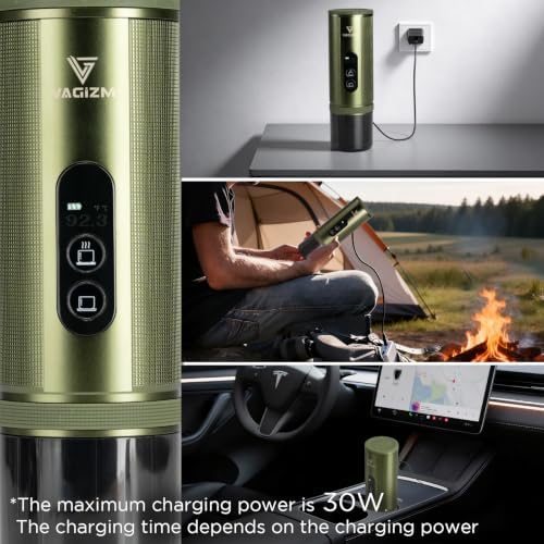12V Portable Espresso Machine - Cordless Coffee Maker with 20 Bar Pump, 15000mAh Battery, Fast Heating, NS Capsule Compatible for Camping, Car, Travel - Image 6