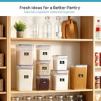 Vtopmart 5 PCS Flour and Sugar Storage Container Sets for Regular Bakers - Image 7