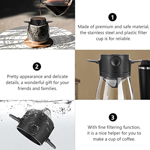 Ceramic teapot,large teapot,1 Pc Coffee Funnel Metal Coffee Dripper Coffee Filter Cup Slow Drip Coffee Strainer Juice Strainer Sifters Concentrated - Image 4
