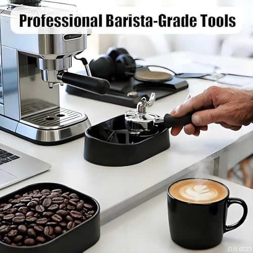Coffee Portafilter Cleaning Kit, Automatic Knock Box Cleaner With Brush Station,Barista Tools For Home & Café， Machine Filter Device For 51/53/58mm Systems - Image 7