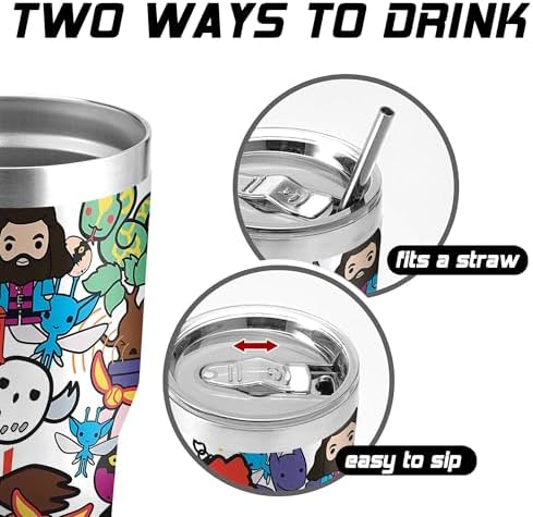30 Oz Tumbler with Lid and Straw, Travel Coffee Mug Thermal Cups for Hot and Cold Drinks, Exquisite Stainless Steel Insulated Coffee Cup for Woman Girl - Image 3