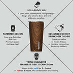 Corkcicle Insulated Tumbler with Sliding Lid, 16 oz, Walnut Wood - Image 2