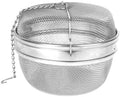 Stainless Steel Mesh Tea Ball Infuser with Chain and Hook 2pc by Unknown