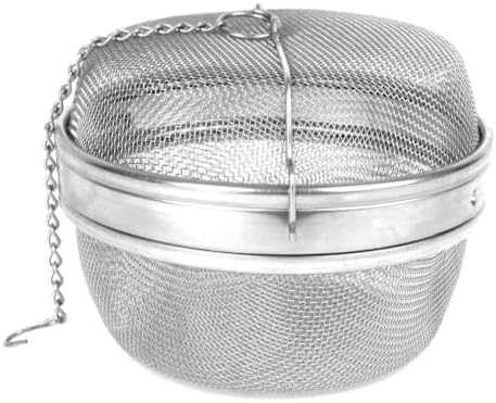 Stainless Steel Mesh Tea Ball Infuser with Chain and Hook 2pc by Unknown