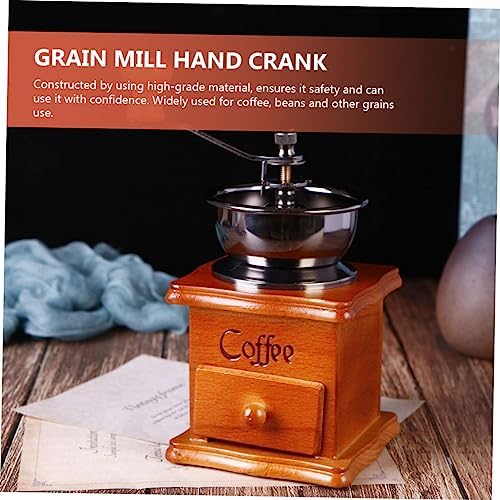 Cabilock Unique Manual Coffee Grinder Inspired Hand Bean Hand Crank Portable Burr Mill Grain Mill Crank Ceramic Core for Coffee Enthusiasts - Image 5