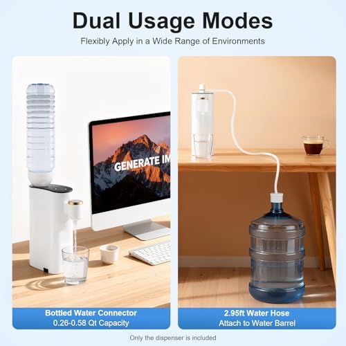 Instant Hot Water Dispenser, Child Safety Lock Memory Function Quick Heating Countertop Water Dispenser, 5-Temperature Settings Baby Bottle Water Dispenser for Home/Office, Baby Milk Tea Coffee - Image 5