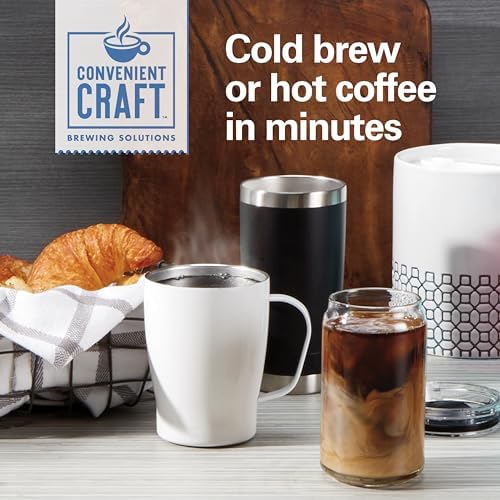 Hamilton Beach Convenient Craft Rapid Cold Brew & Hot Coffee Maker, Single Serve Ground Coffee Brewer, 16 oz. capacity, Black, 42501 - Image 2