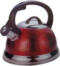 2.5 Qt Whistling Tea Kettle in Metallic Red by Unknown