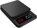 Electronic Scale - Digital Kitchen Scale Coffee Scale Suitable for Jewelry Weighing with Timing Electronic Kitchen Scale (Black 5kg/0.1g) by Unknown