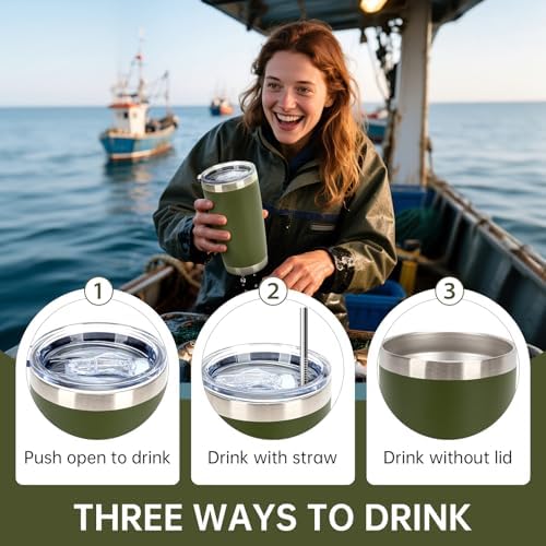 IEOVIEE 32 Pack 20oz Stainless Steel Insulated Bulk Tumblers with Lid&Straw - Image 7