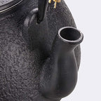 KYUSAR Japanese Cast Iron Teapot Chinese Teapot 1200ML Teapot Tea Pots Cast Iron Uncoated Process Iron Raw Iron Pot Tetsubin Tea Pot - Image 6