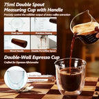 7 Pcs 51mm Espresso Accessories Kit, Spring Loaded Calibrated Tamper, WDT Tool, Coffee Measuring & Espresso Cup and Tamper Mat, Puck Screenr & Dosing Funnel, 51mm Espresso Machine Accessories - Image 5