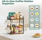 EsLuker.ly Coffee Station Bar Organizer Mug Holder Stand Countertop - Image 3