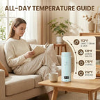 Portable Travel Electric Kettle, 120V, 450ml, 4 Temperature Control, Blue - Image 5