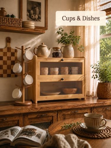 Bread Box for Kitchen Countertop Large Capacity with Top Storage Shelf - Image 5