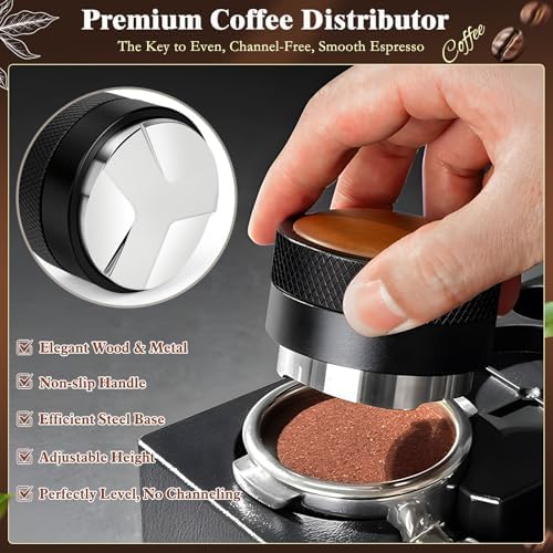 8 PCS Espresso Accessories Kit, 53.3mm Espresso Tamper Kit - Image 5