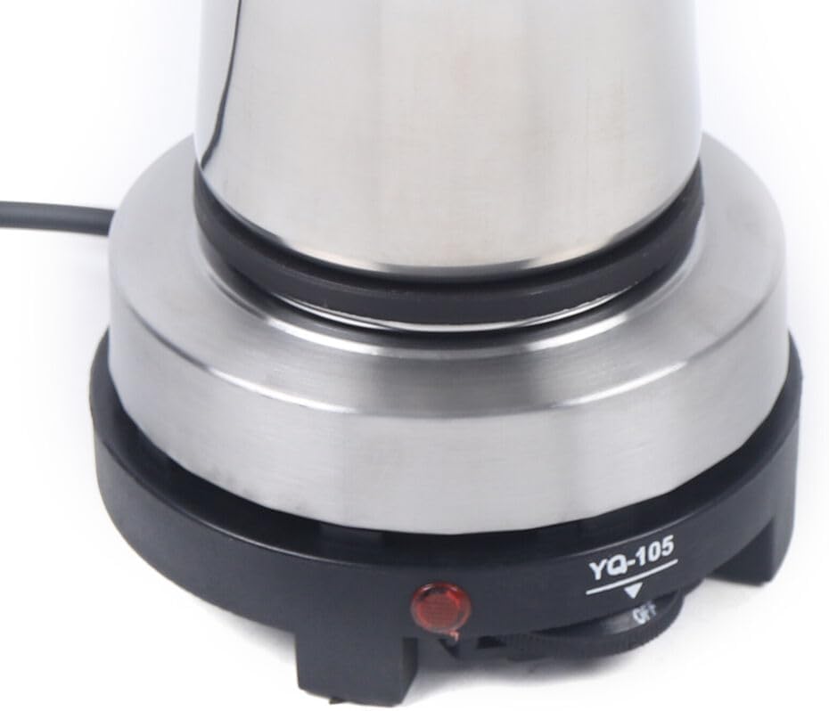 Stovetop Espresso Coffee Maker 6 Cups 300ml Italian Coffee Maker Stainless Steel Moka Coffee Pot 7.68 * 4.92 * 3.74inch with Electric Stove - Image 4