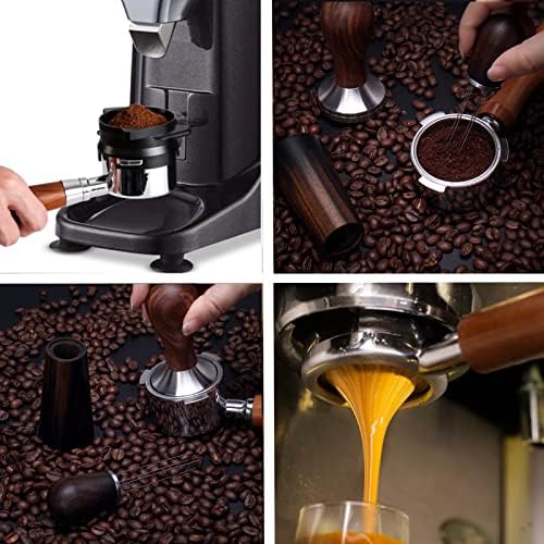 DIBTSA Espresso Coffee Stirrer WDT Distribution Tool and 51mm Espresso Tamper with 304 Stainless Steel Flat Base and Wooden Handle - Image 4