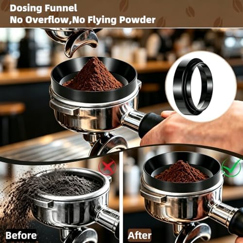 8 Pcs 51mm Espresso Accessories Kit, Tamping Station and Calibrated Coffee Distributor, WDT Tool, Puck Screen, Compatible with Breville and Delonghi, Perfect Espresso Gifts for Coffee Lovers - Image 3