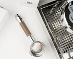 Angled 58mm E61 Bottomless Portafilter Compatible with Profitec Go, ECM, Lelit, Rocket and Other E61 Grouphead Machines 18-20g basket included (Walnut FusionV6, 58mm For E61) - Image 6